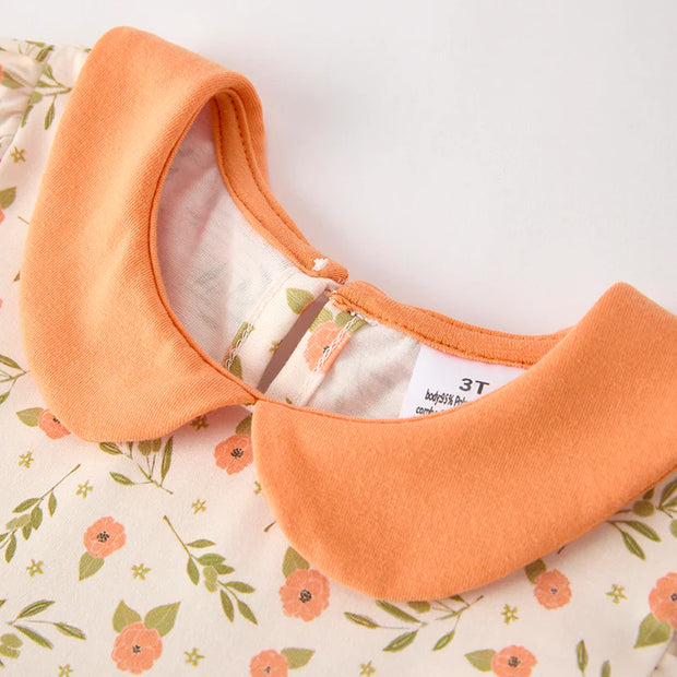 Pumpkin Rose Dress & Bloomers
