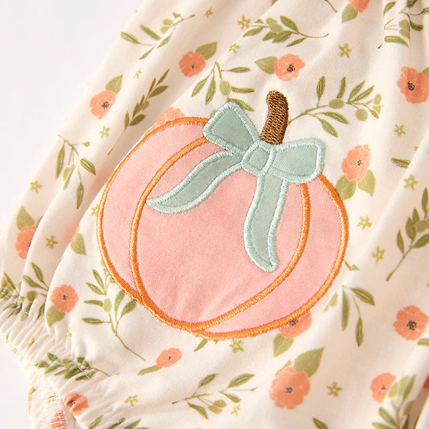 Pumpkin Rose Romper