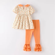 Pumpkin Rose Legging Set