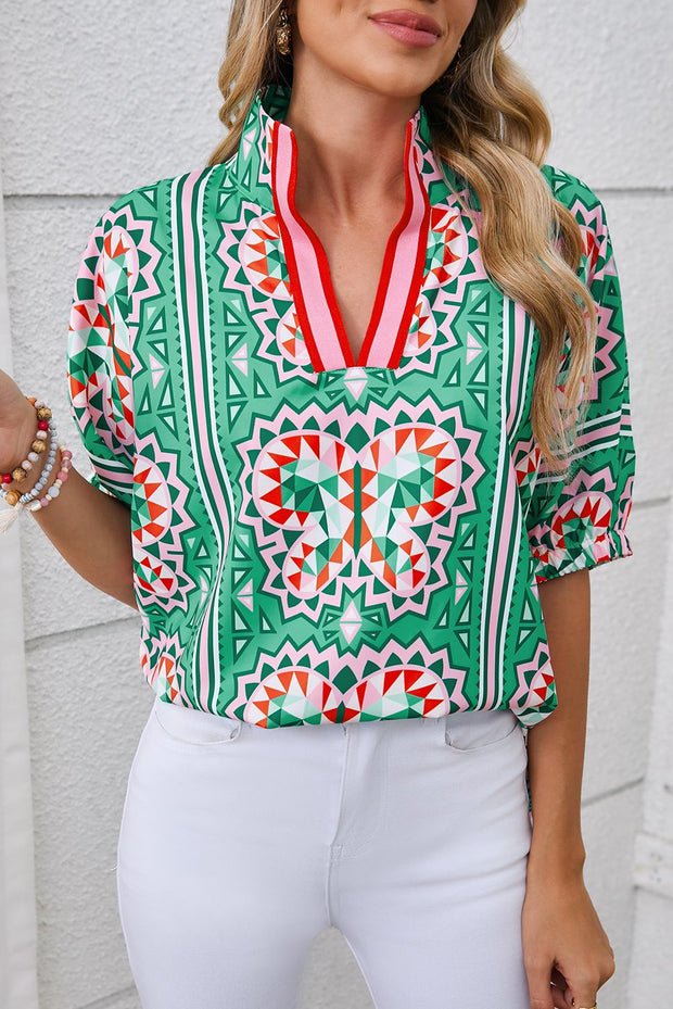 Santorini Mosaic Blouse