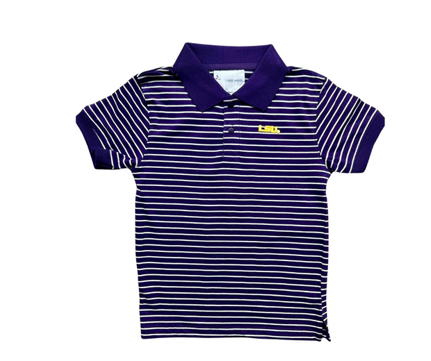 LSU Tiger Stripes Polo