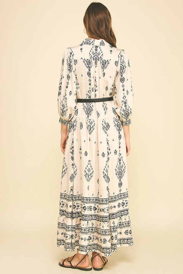 Caroline Tiered Shirt Dress