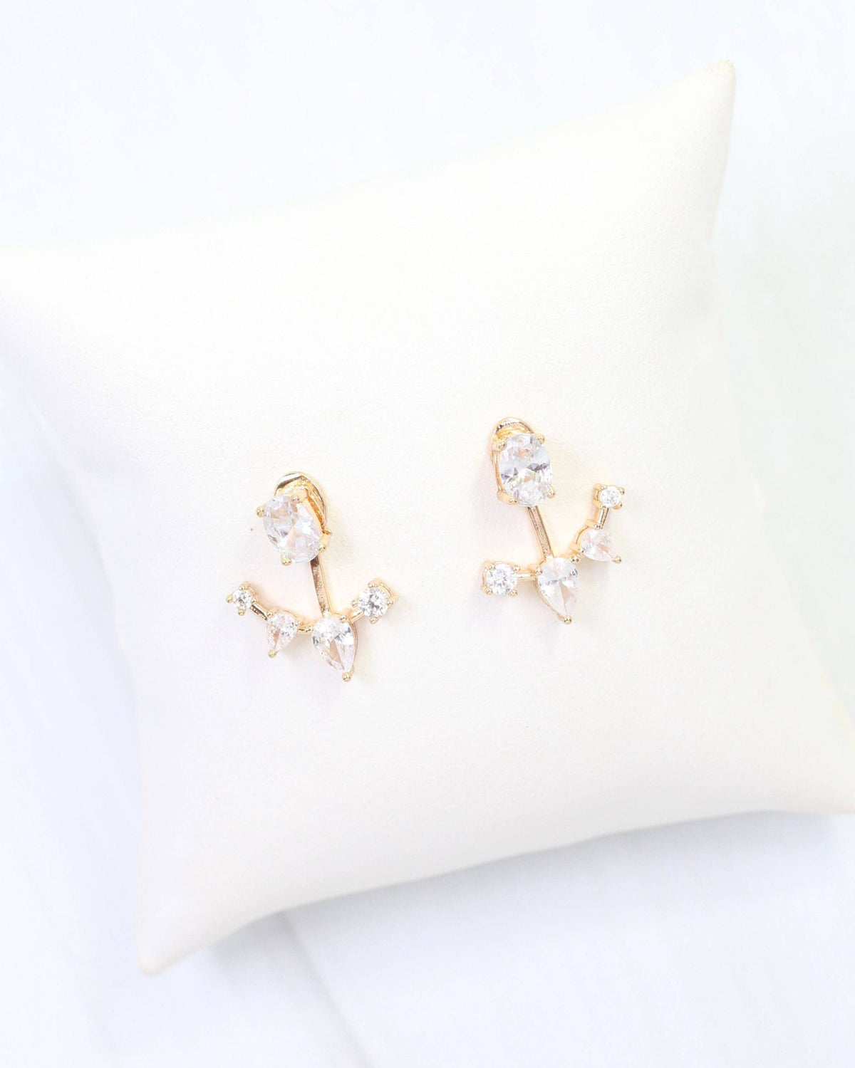 Mae CZ Ear Jacket Earrings – Gold