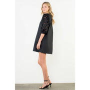 “Eden” Eyelet Detail Short Sleeve Dress