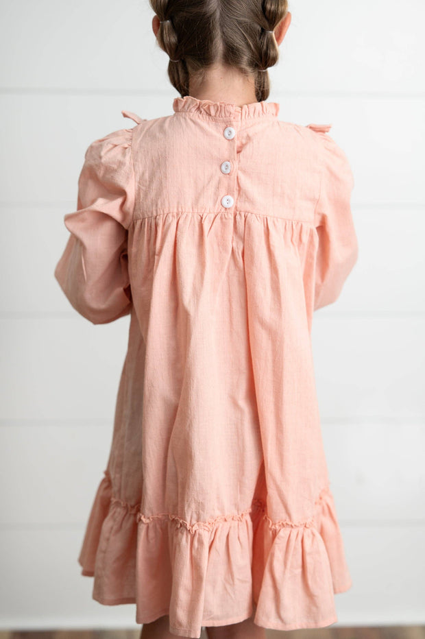Annie Blush Ruffle Dress