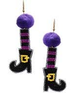 Witch Shoes Dangle Earrings
