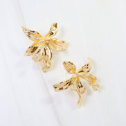 Millburn CZ Flower Earrings – Gold