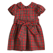Santa’s Sleigh Smocked Plaid Dress