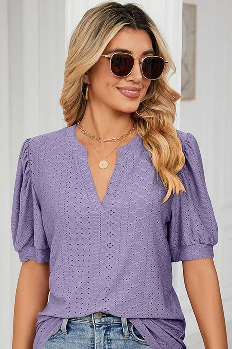 Sweet Magnolia Eyelet Blouse