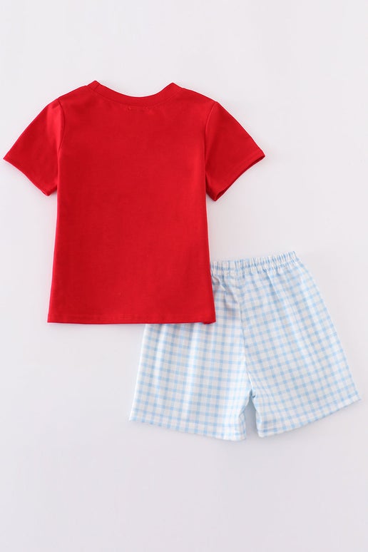 Blue American Flag Set