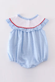 Blue Swiss Dot American Flag Bubble