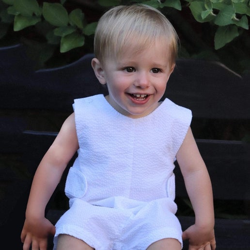 Monogram-Able Sunsuit with Side Tabs