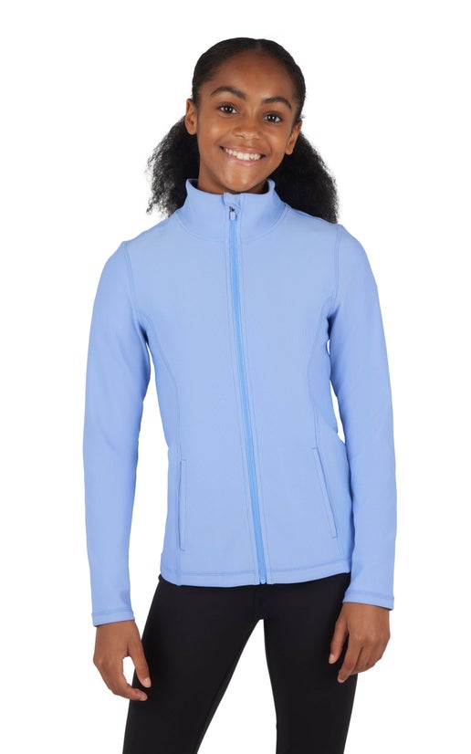 Girls Rib Zipper Jacket