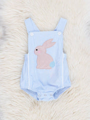 Blue Poppy Bunny Romper