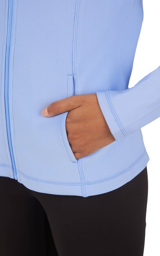 Girls Rib Zipper Jacket