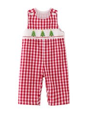 Holly Jolly Check Romper