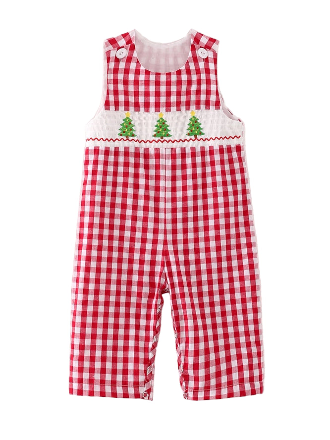 Holly Jolly Check Romper