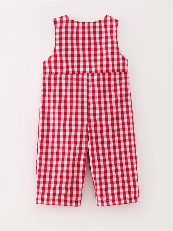 Holly Jolly Check Romper