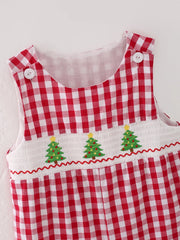 Holly Jolly Check Romper
